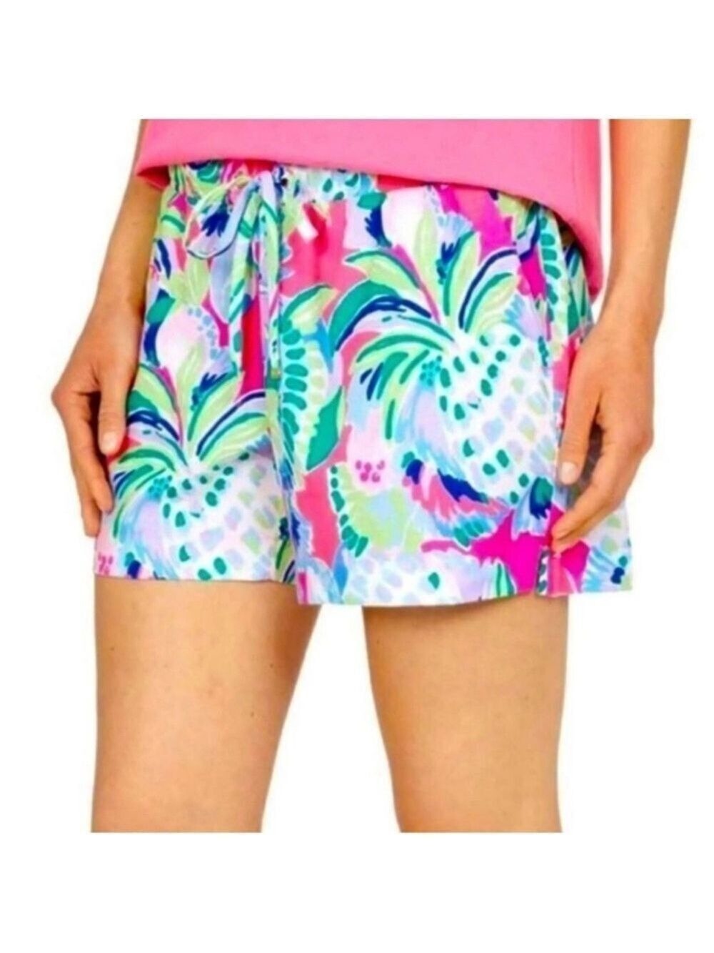 Lilly Pulitzer Palm Print Shorts Small